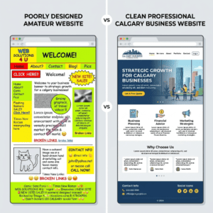 Amateur website vs professional