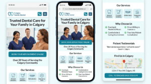 Calgary business landing page