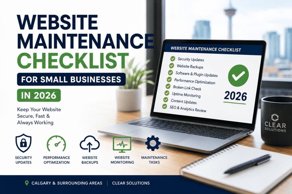 website maintenance checklist