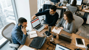 IT team executing a website disaster recovery response plan