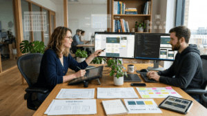 UX designer and developer plan