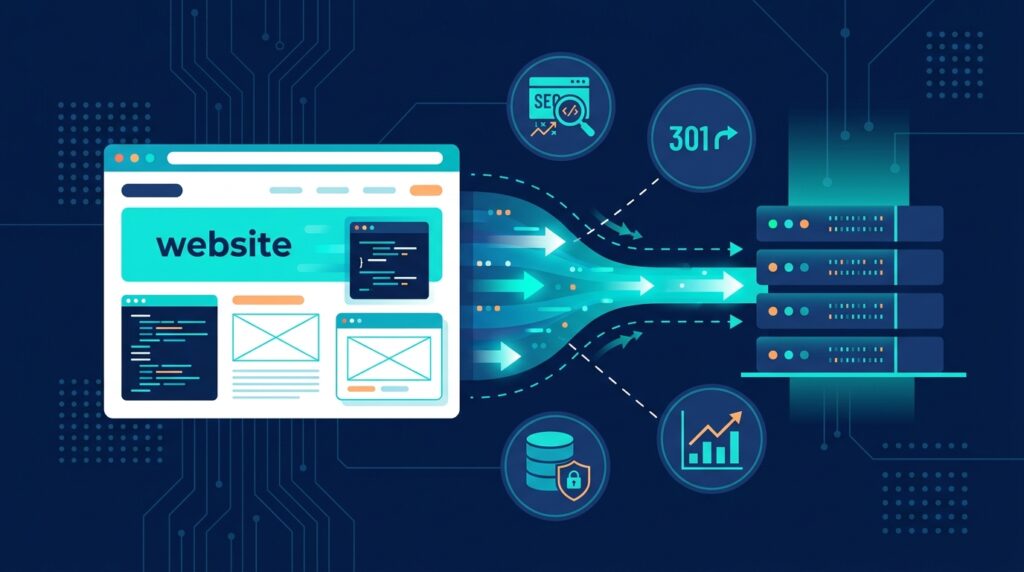 Website migration vector