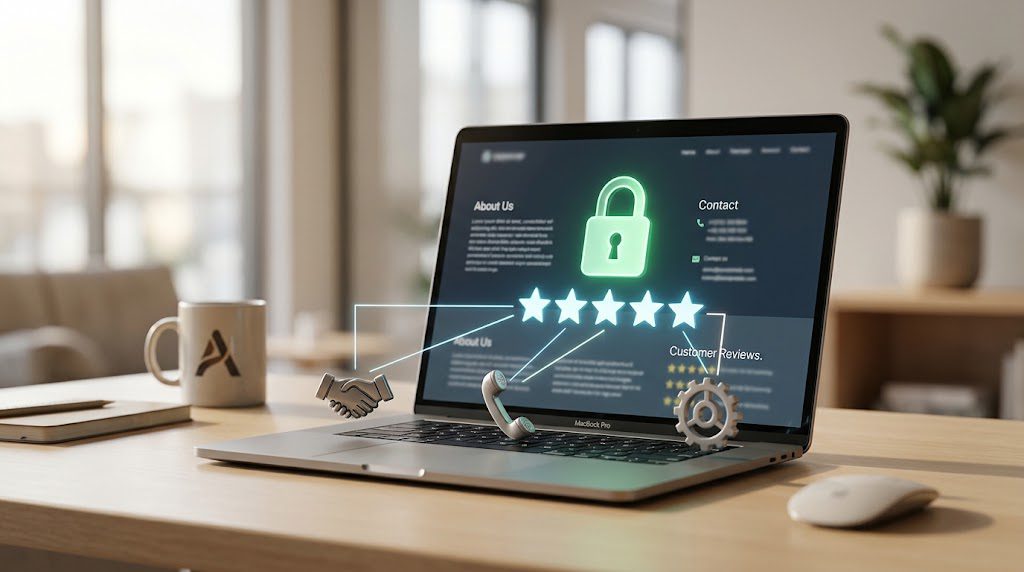 how to build trust on your business website